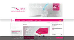 Desktop Screenshot of ahn-bio.de