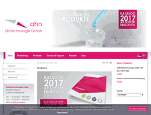 Tablet Screenshot of ahn-bio.de